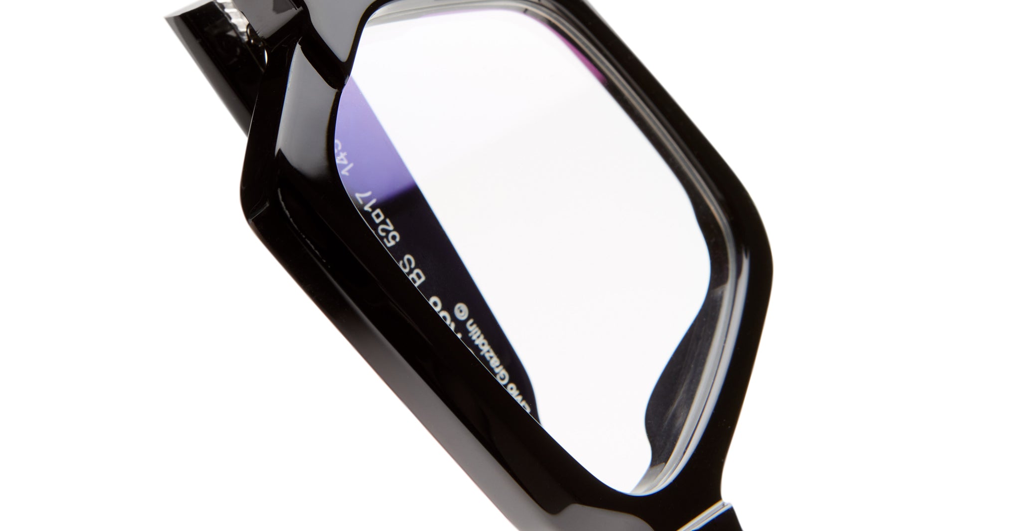 Kuboraum K38 Optical Frame in BS Black Shine KROK38BS000000OP