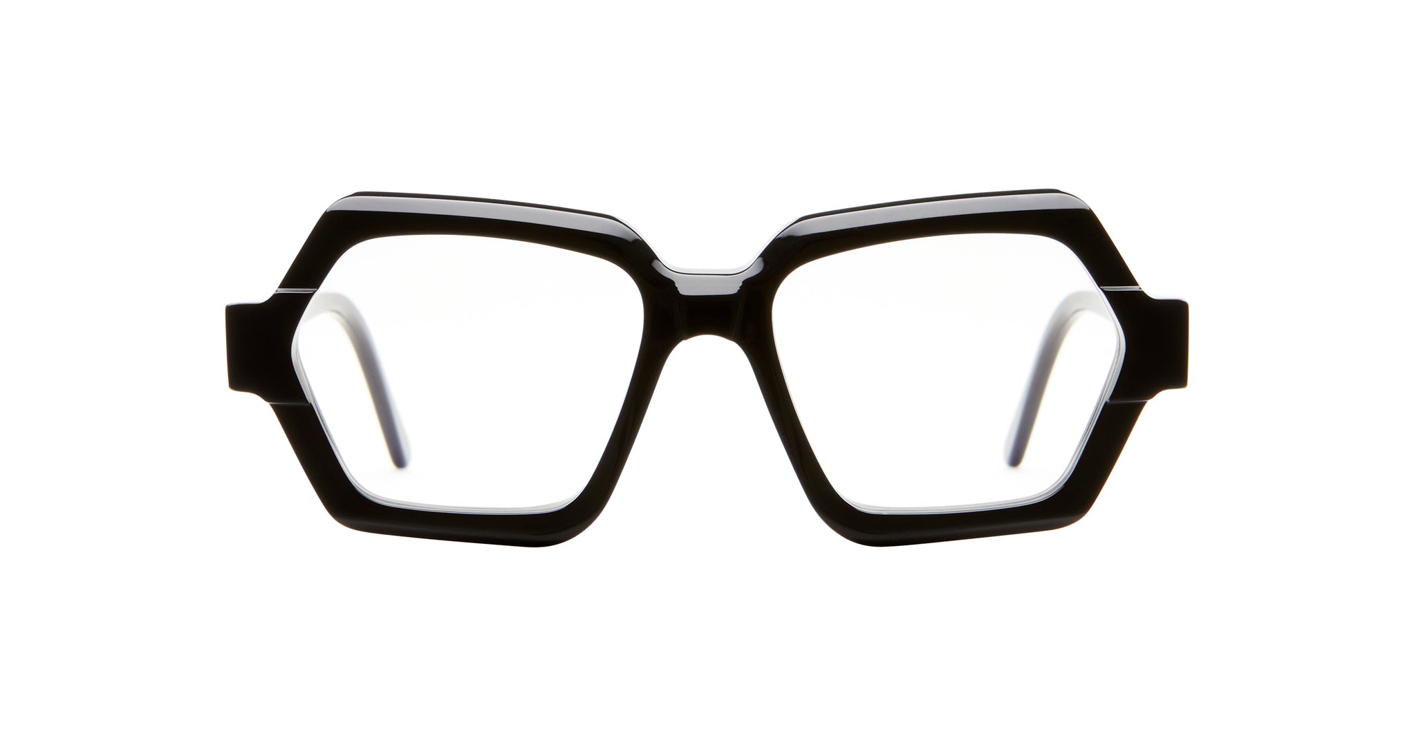 Kuboraum K38 Optical Frame in BS Black Shine KROK38BS000000OP