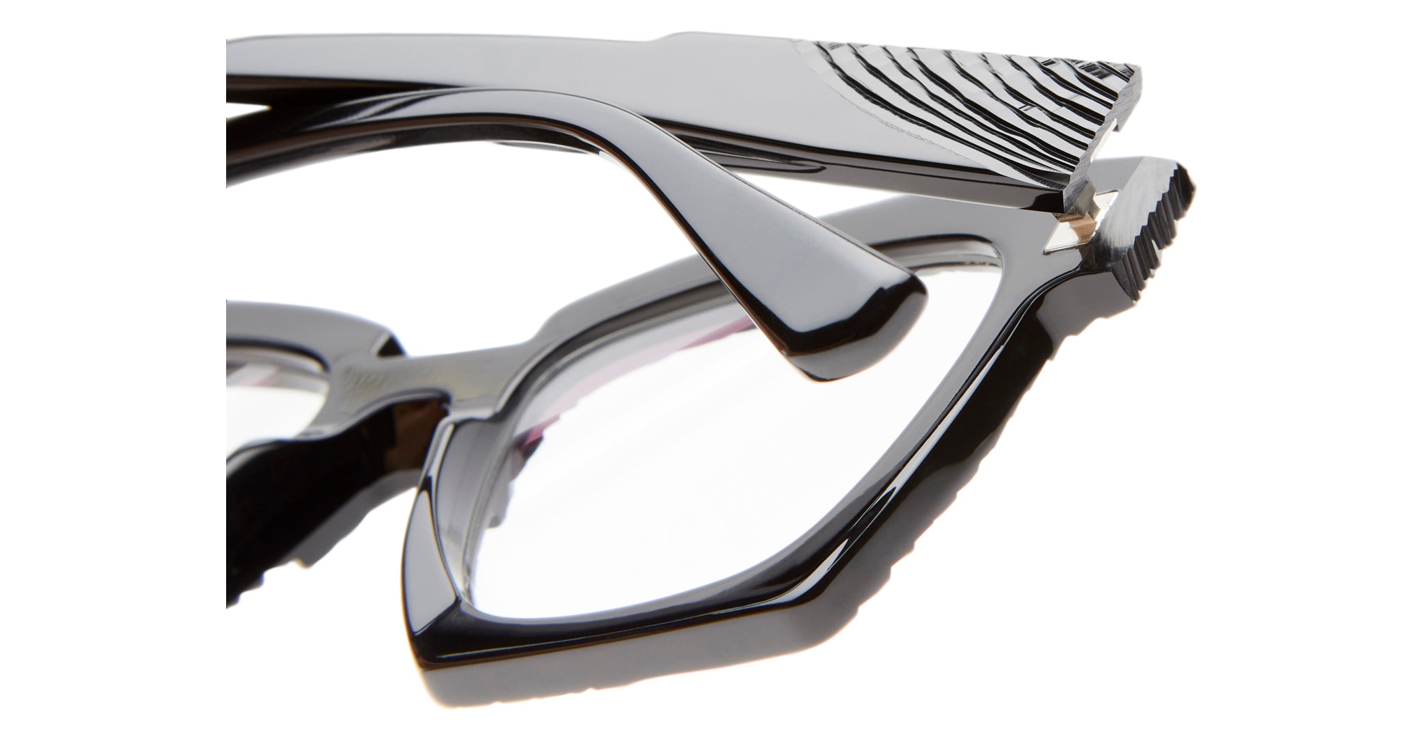 Kuboraum K5 Optical Frame in Color BSP Tilted Arc Black Back Detail