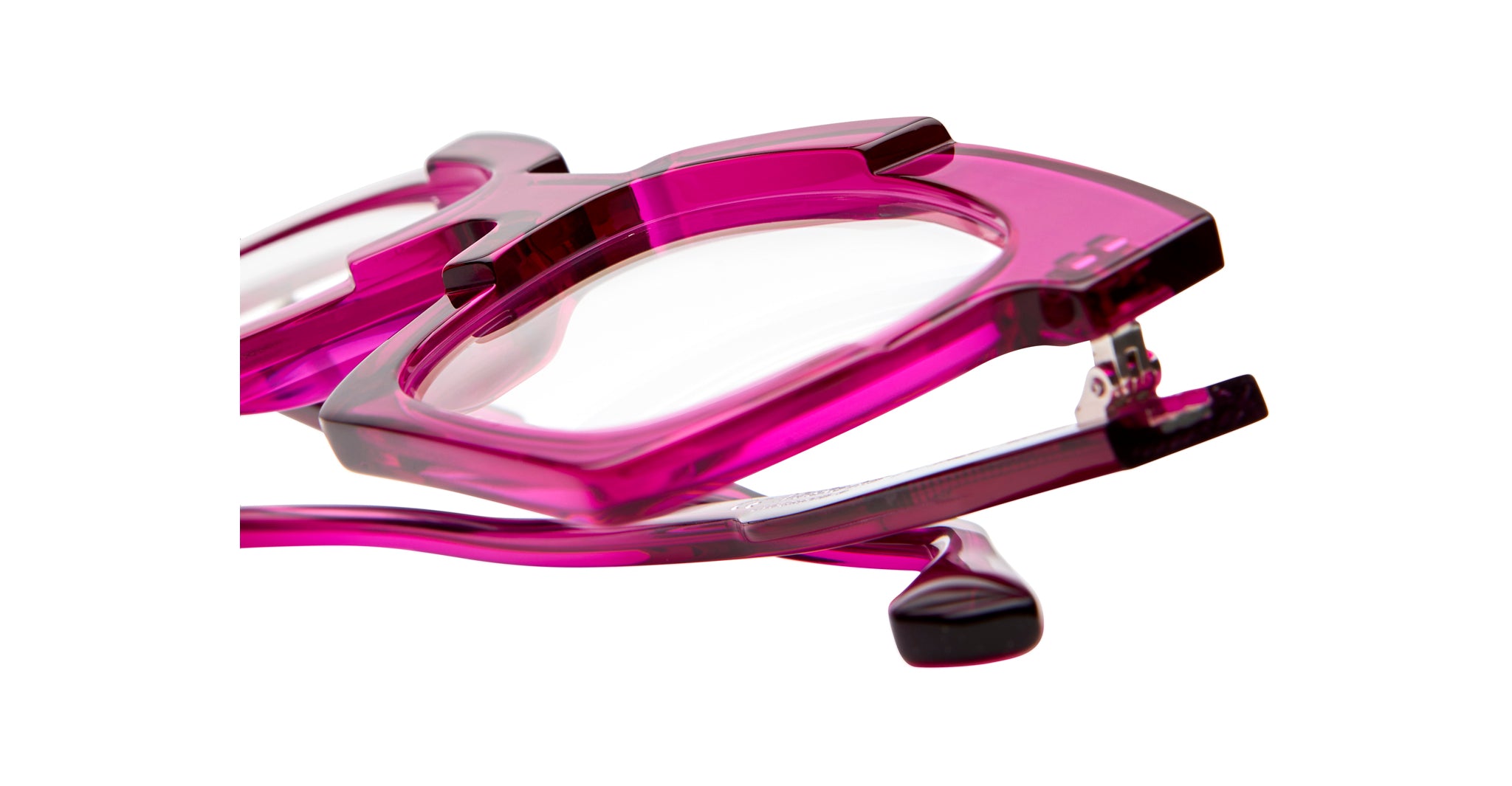 Kuboraum K5 Optical Frame in Color CY Cyclamine Folded