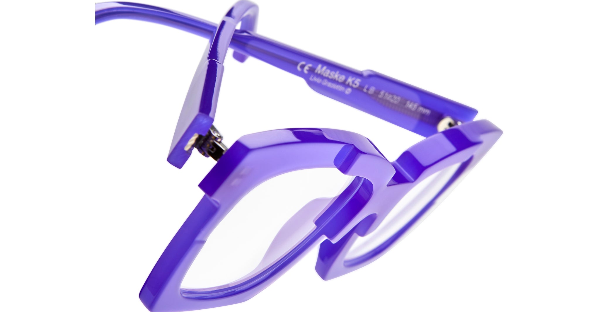 Kuboraum K5 Optical Frame in Color LB Liberty Blue Folded