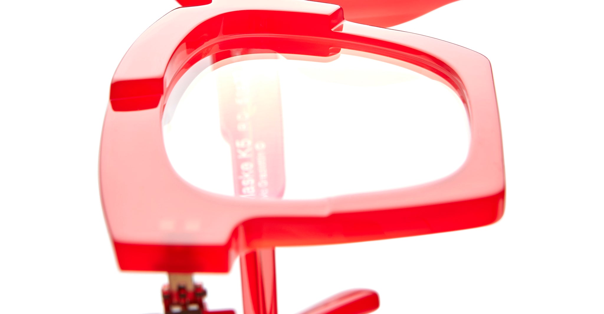 Kuboraum K5 Optical Frame in Color RD Red Rim Detail