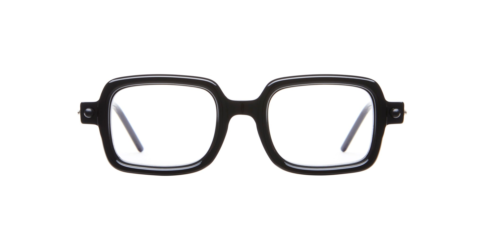 Kuboraum P2 BS BY in Black Shine with Red and Black Shine KRO0P2BSSY0000OP