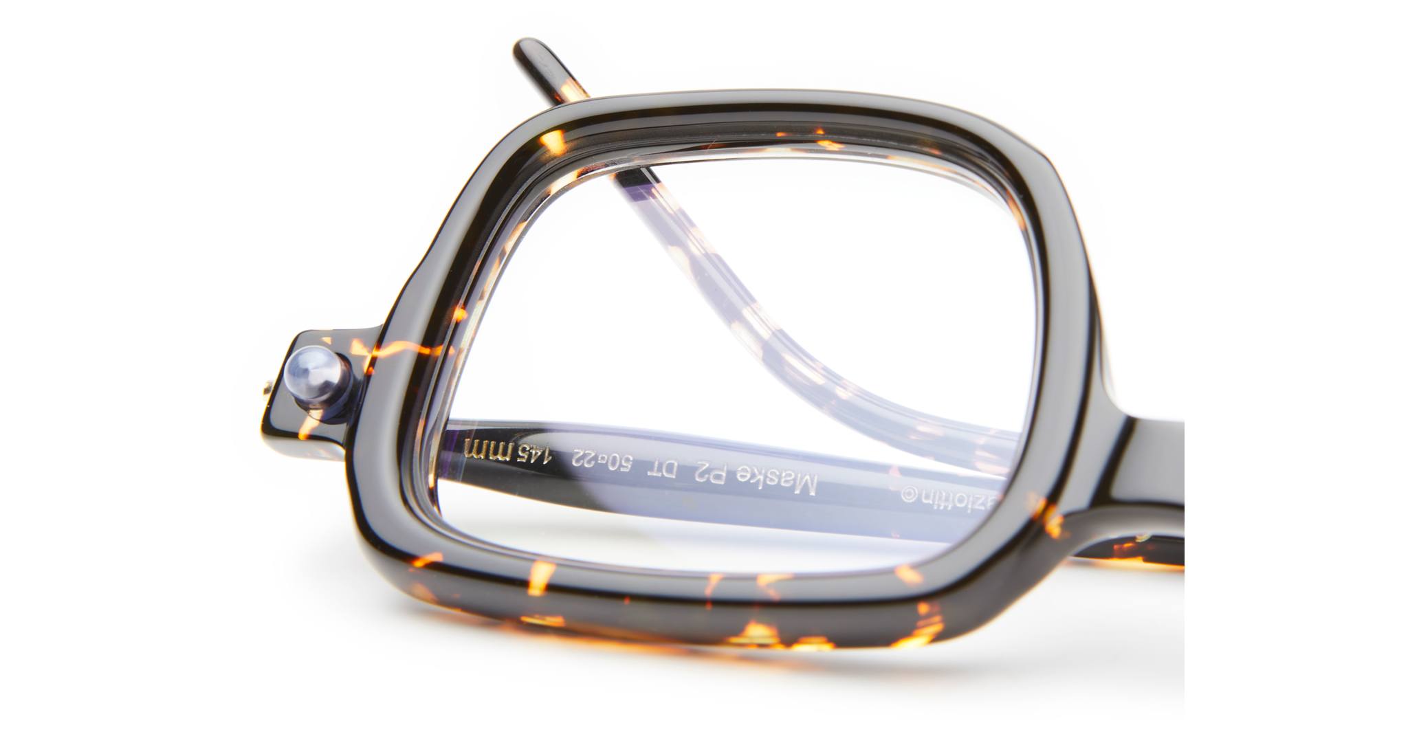 Kuboraum P2 DT in Dark Tortoise with Black Shine and Dark Tortoise KRO0P2DT000000OP