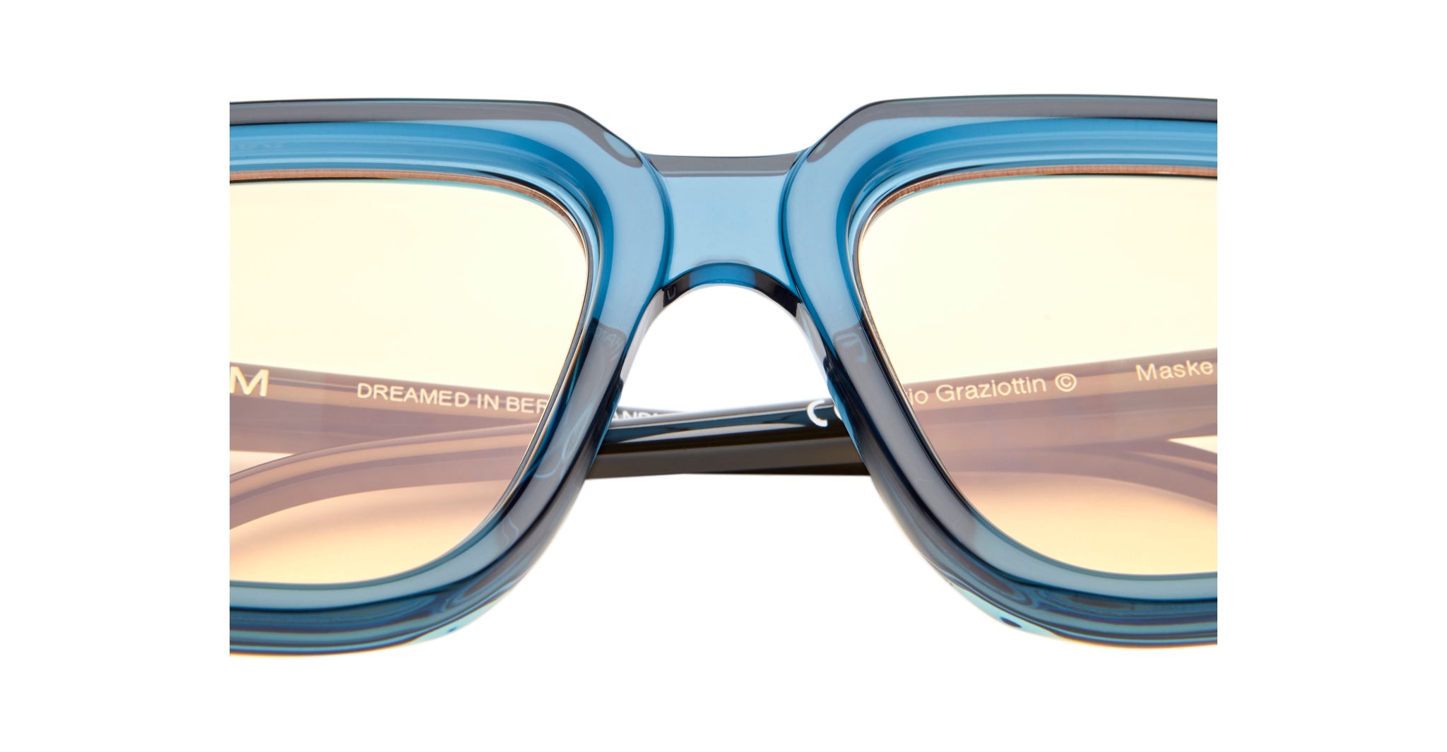 Kuboraum P23 BBY Sunglass in Petrol Blue KRSP23BBY000002R