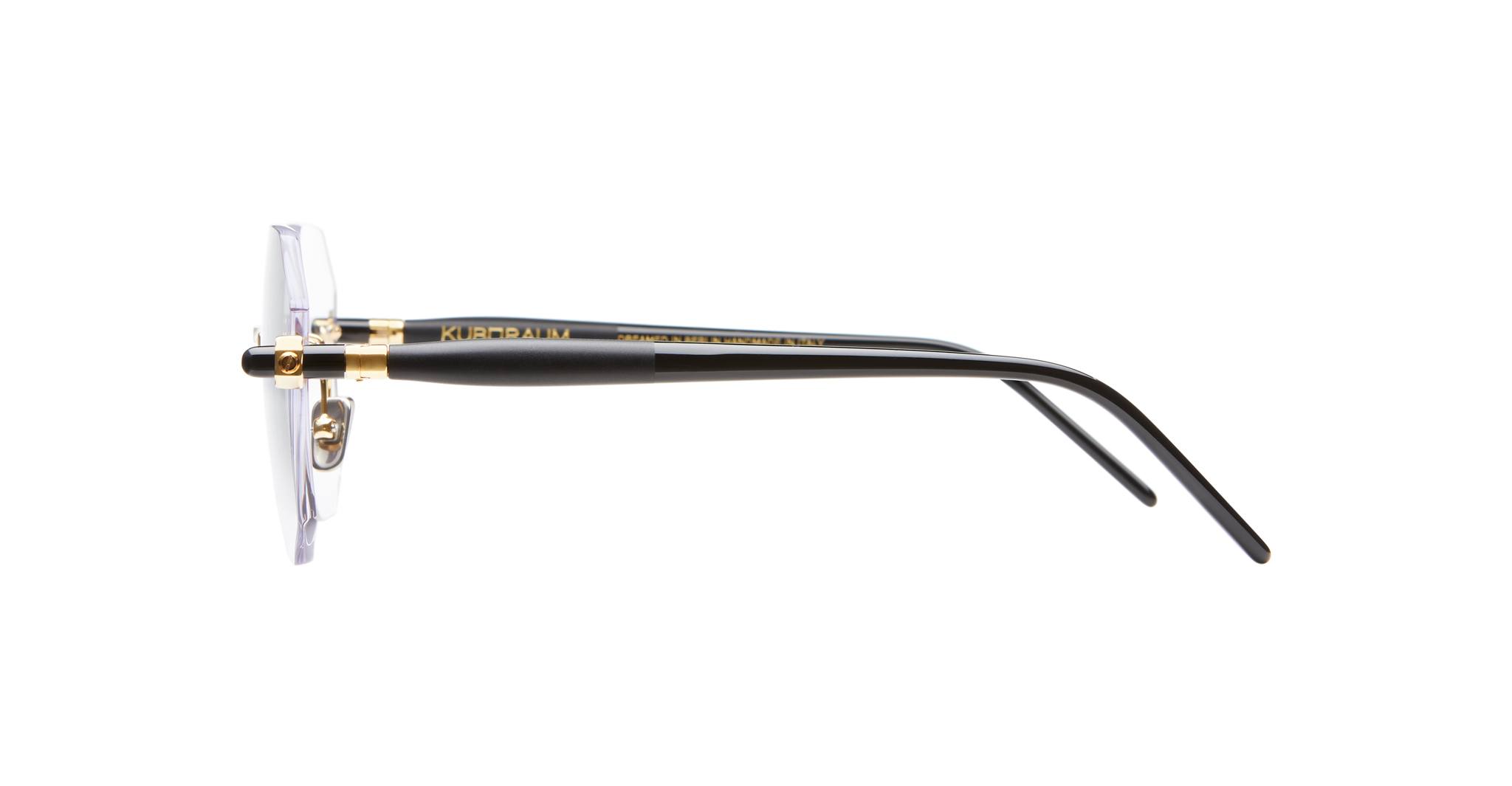 Kuboraum P57 GD BB in Gold with Black Matte and Black Shine KROP57GDBB0000OP