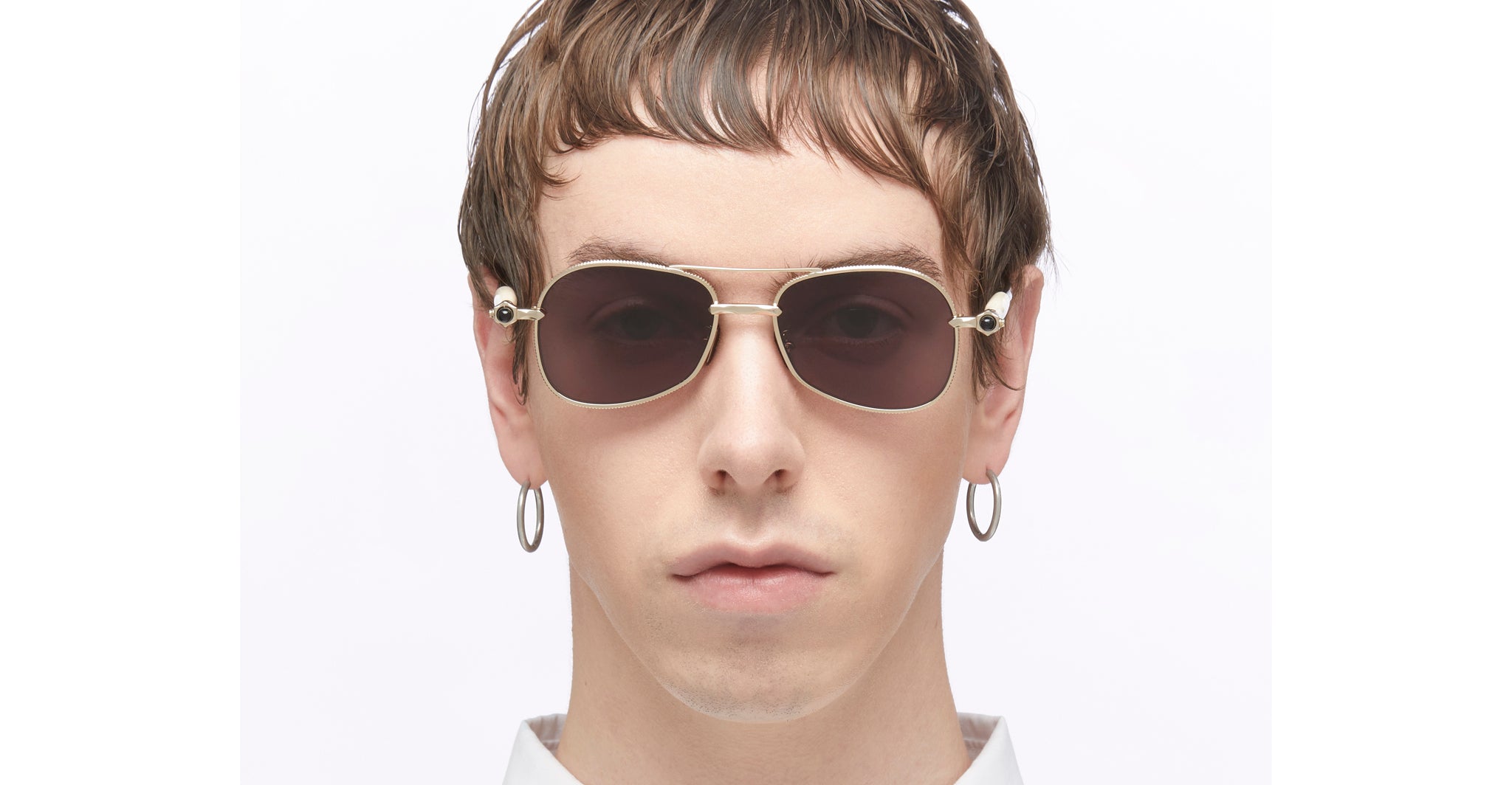 Kuboraum P75 Sunglass in LGH Light Gold KRSP75LGH000002Y