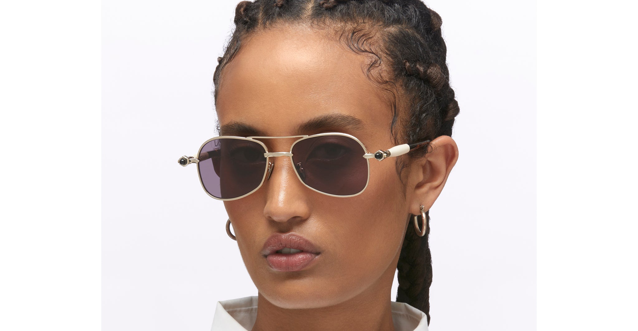 Kuboraum P75 Sunglass in LGH Light Gold KRSP75LGH000002Y