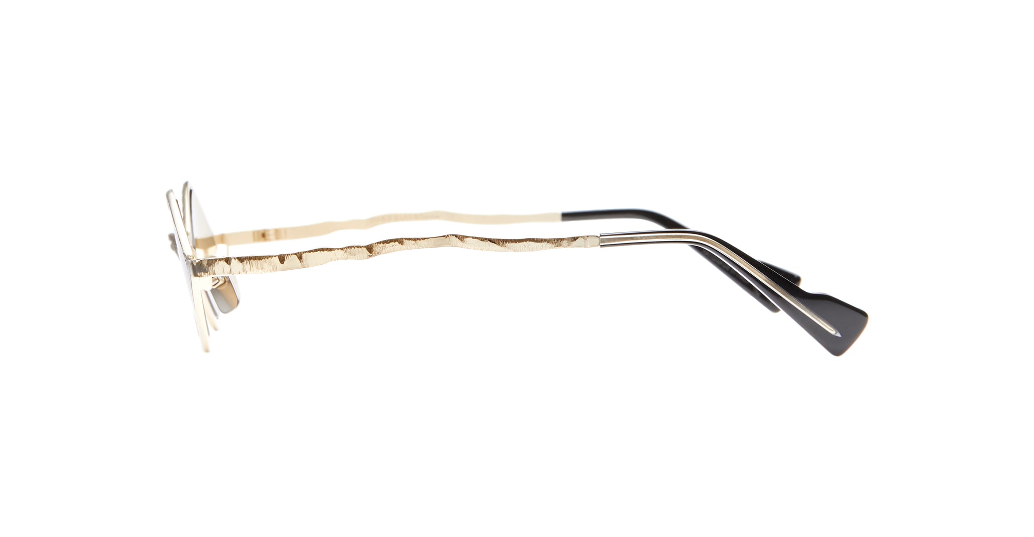 Kuboraum Z14 in Color GL SI Gold with Silver Lens KRSZ14GL000000SI