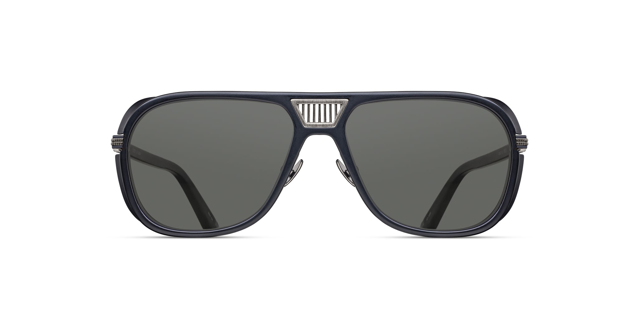 Matsuda M3023-V2 Sunglass in Antique Silver and Matte Black M3023-V2.SG.AS-MBK.55