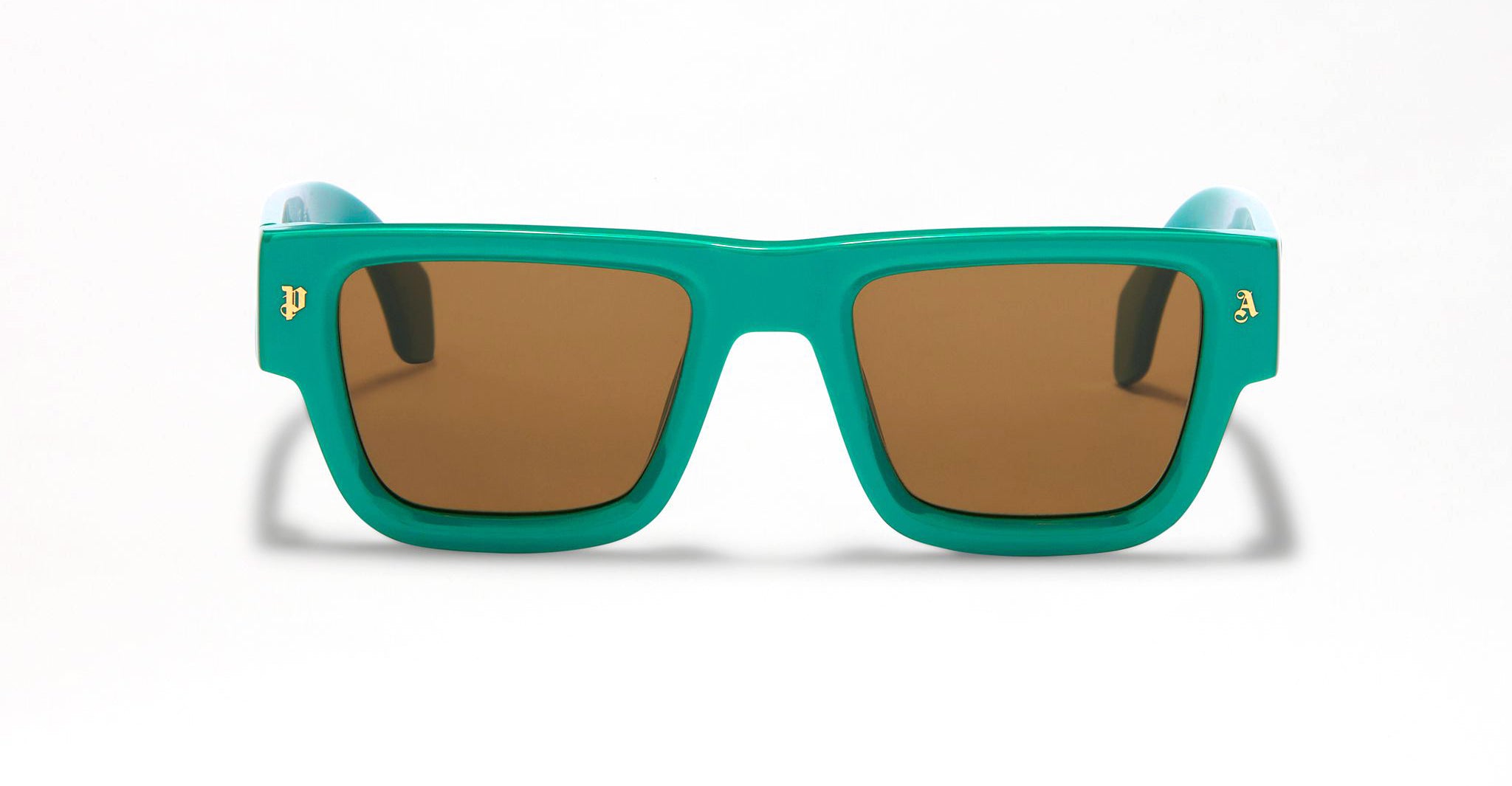 Palm Angels Palisade Sunglass in Green PERI023S23PLA0015560
