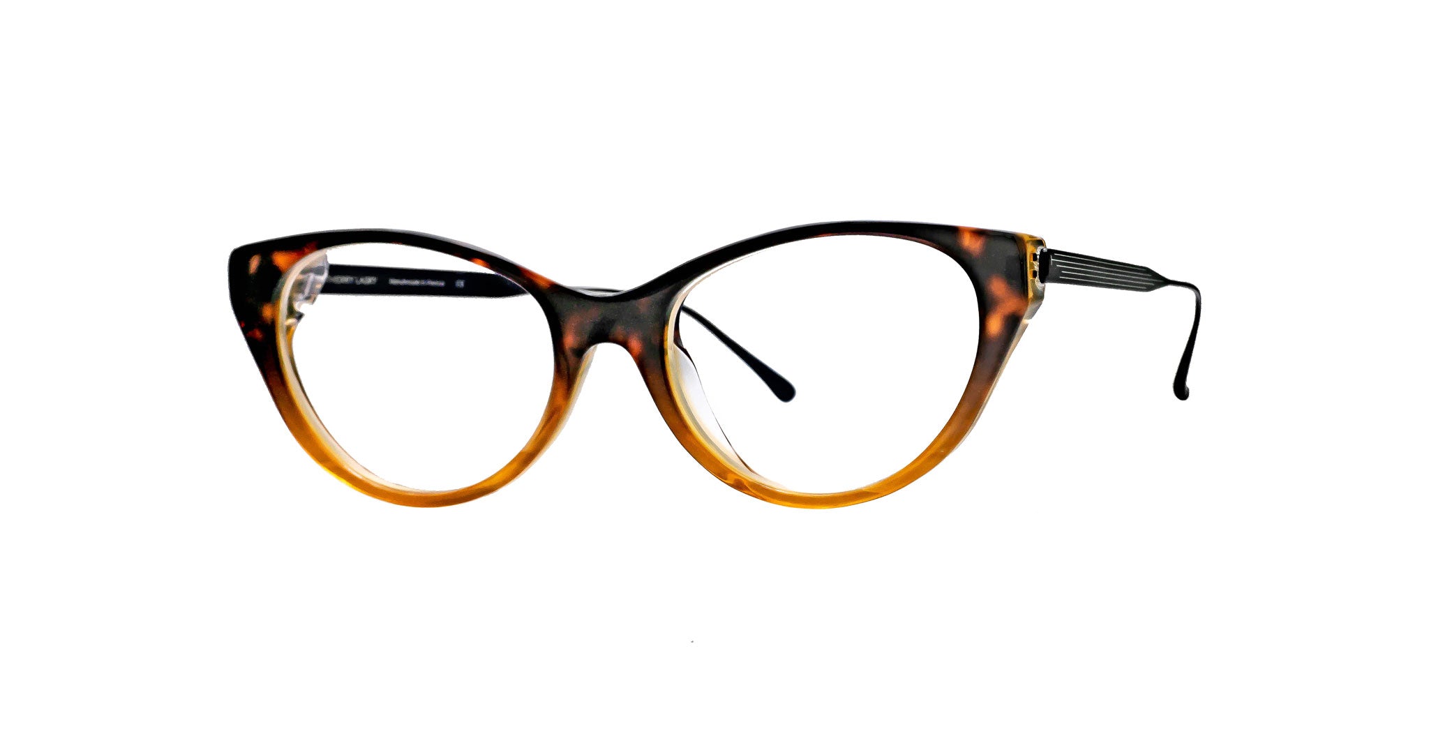 Thierry Lasry Enemy Optical Frame in Colors Red and Gold Stripe