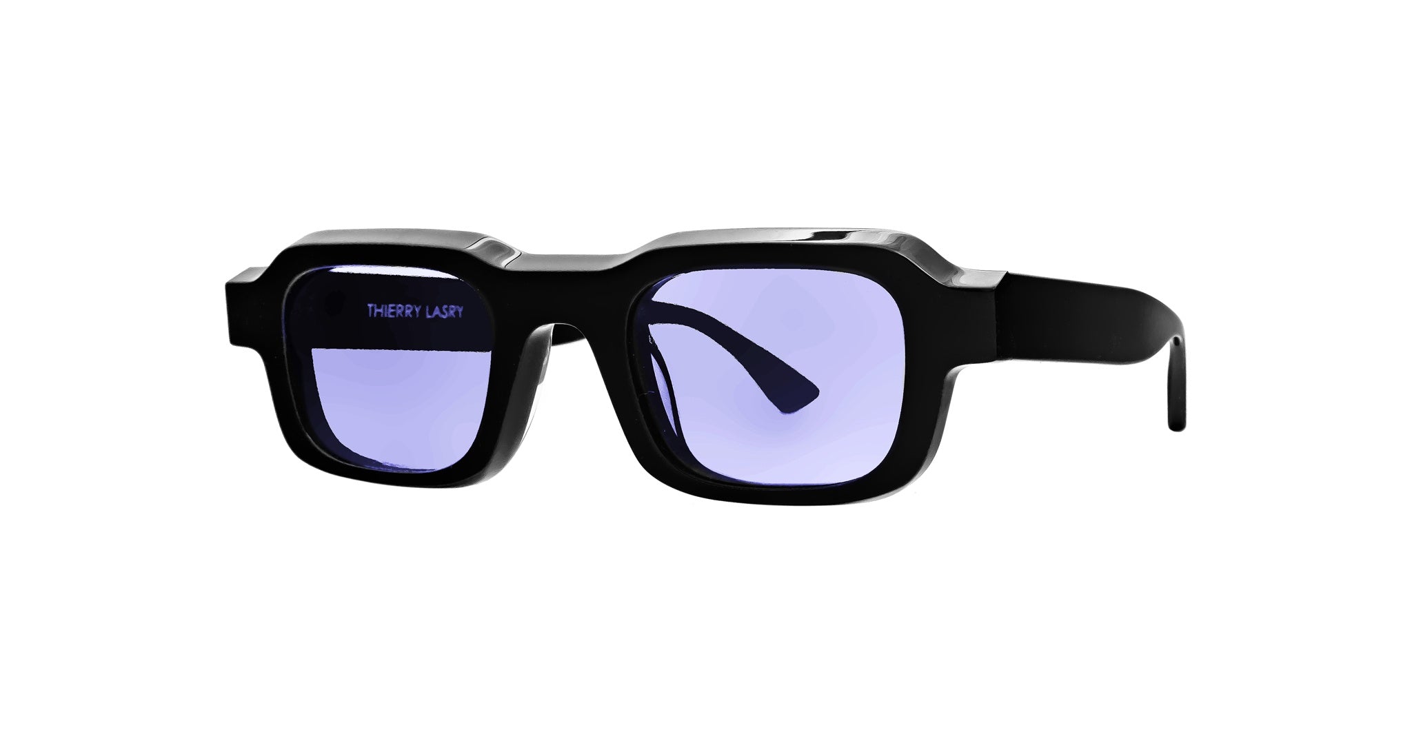 Thierry Lasry Flexxxy in Black with Purple Lenses FLEXXXY101PURPLE