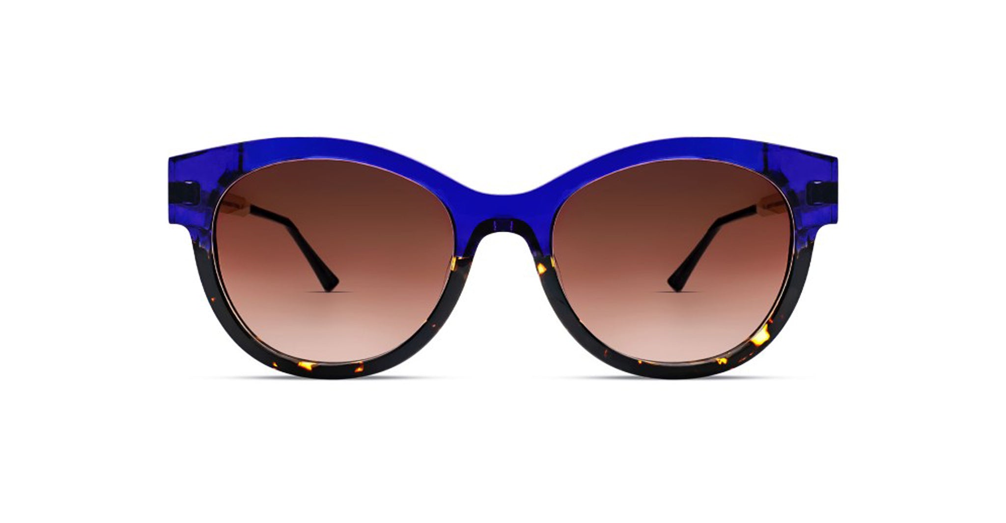 Front of Thierry Lasry Peachy Sunglass in Color Blue