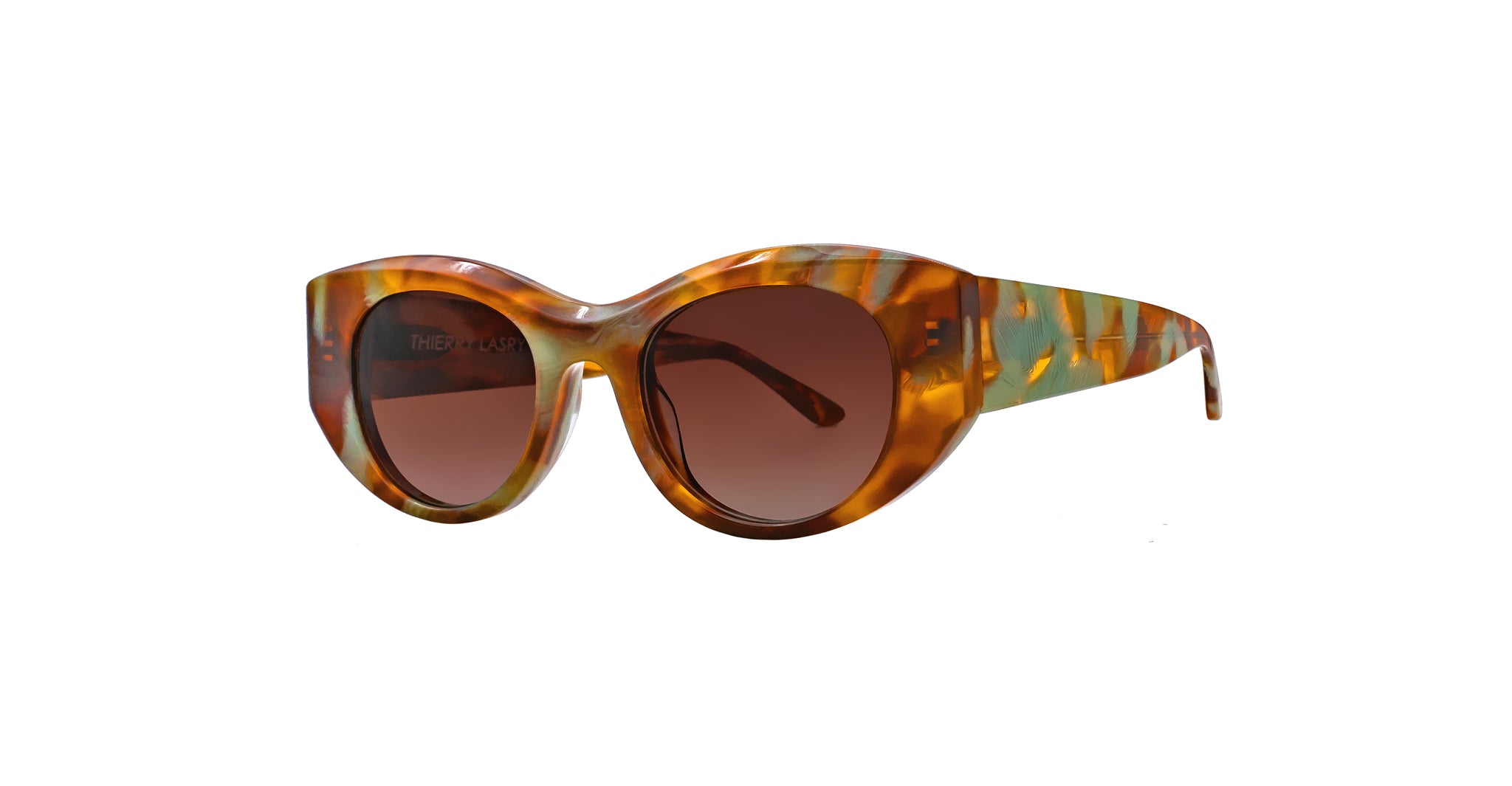 Thierry Lasry Spooky in Brown and Green SPOOKY0813