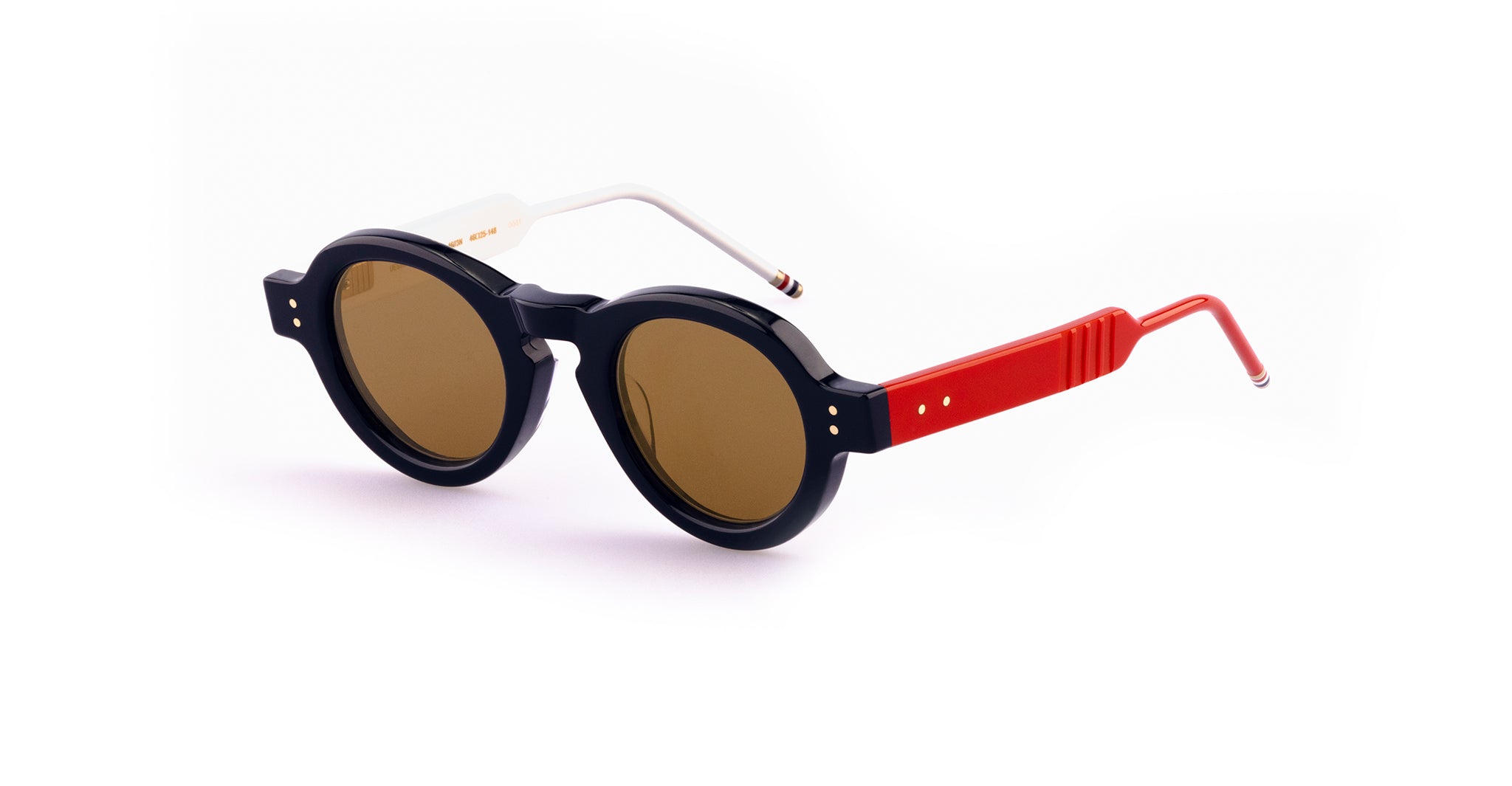 Thom Browne 922 Sunglasses in Navy, Red and White