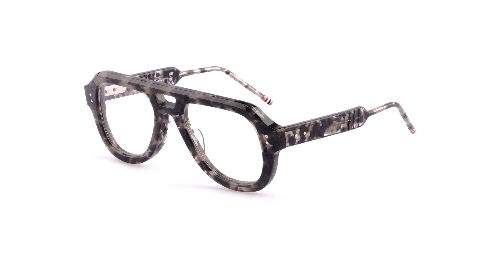 Thom Browne 923 Eyeglasses in Grey Tortoise