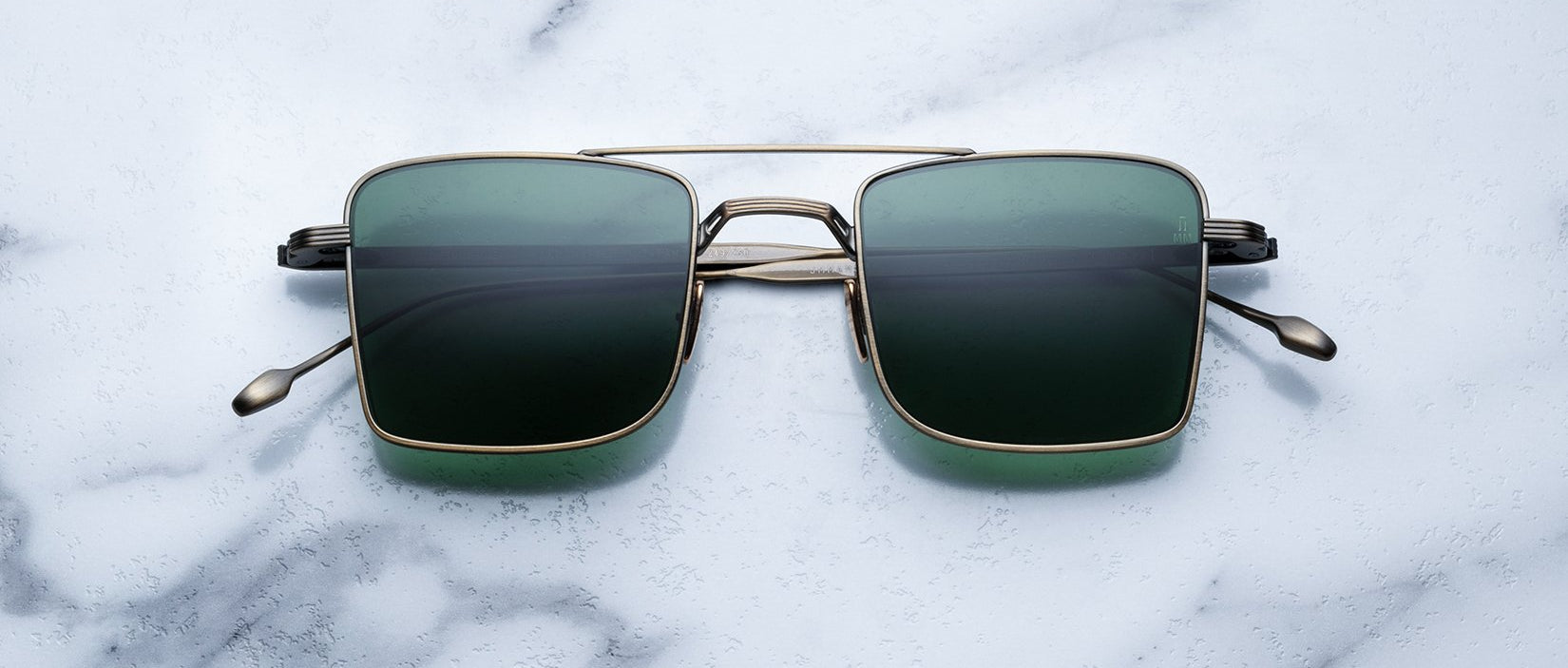 Jacques Marie Mage Altamont style sunglasses in Gold Antique