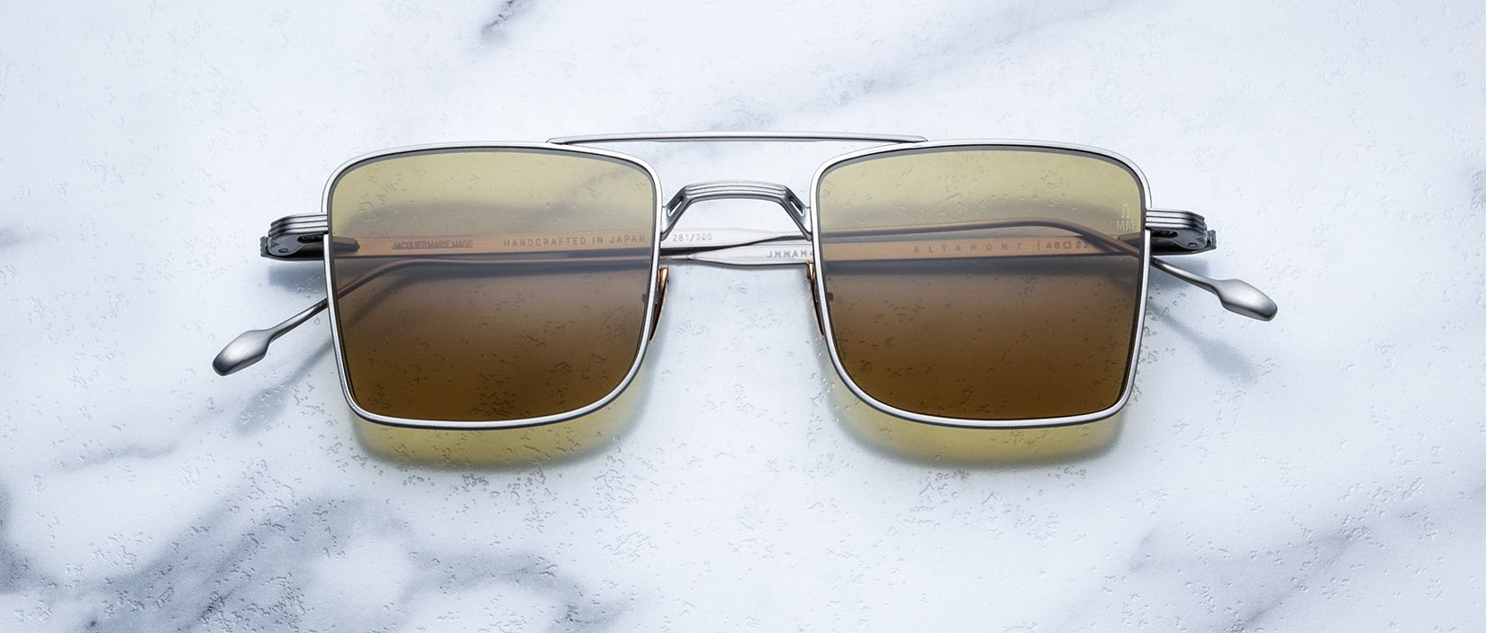 Jacques Marie Mage Altamont style sunglasses in Silver