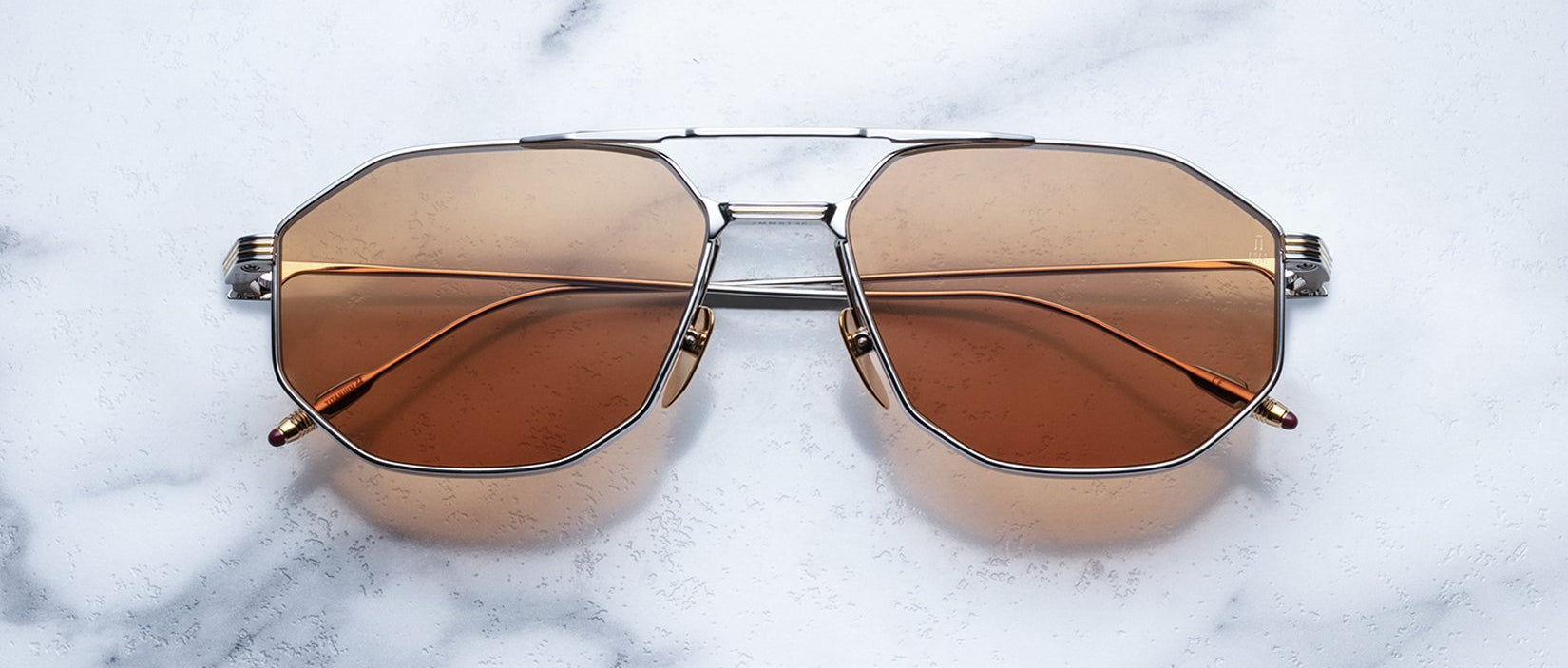 Jacques Marie Mage Bandit style sunglasses in colorway Solar