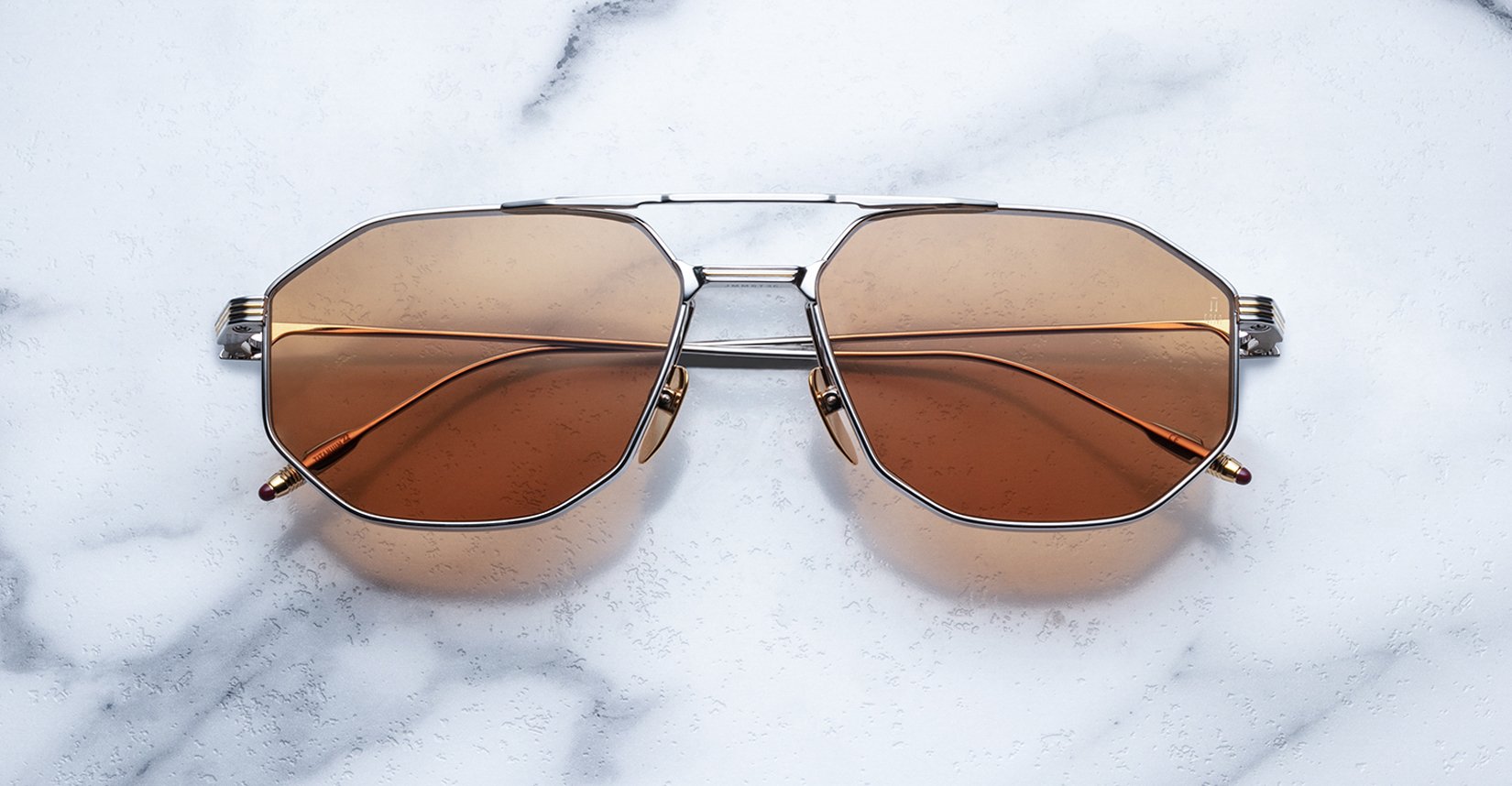 Jacques Marie Mage Bandit style sunglasses in colorway Solar