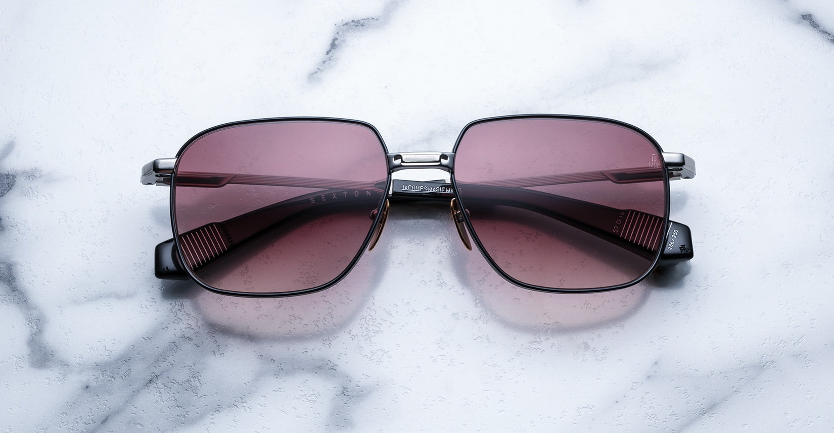 Jacques Marie Mage Sexton sunglass in Silverfox