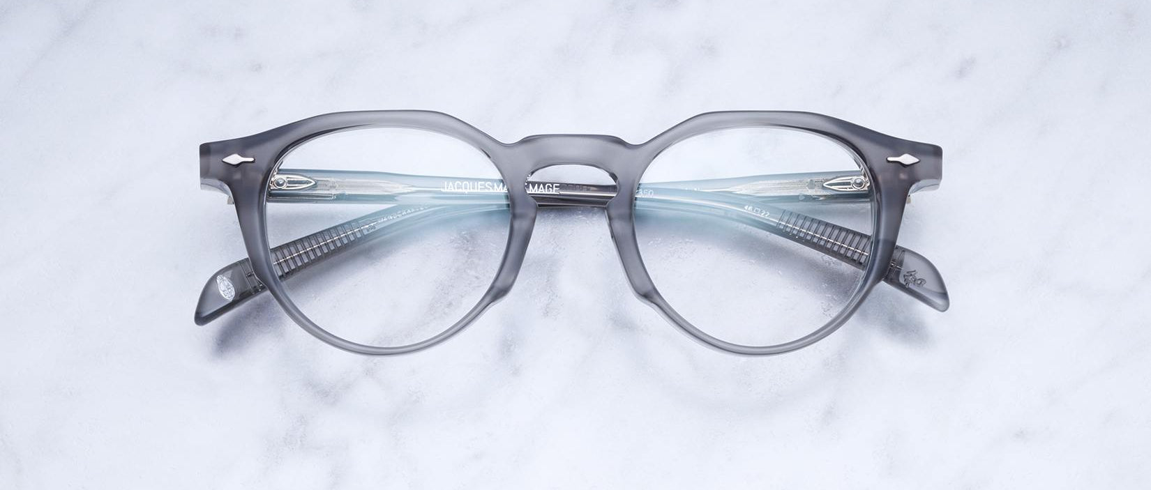Jacques Marie Mage Sheridan eyeglasses in Charcoal JMMSRRX-2F