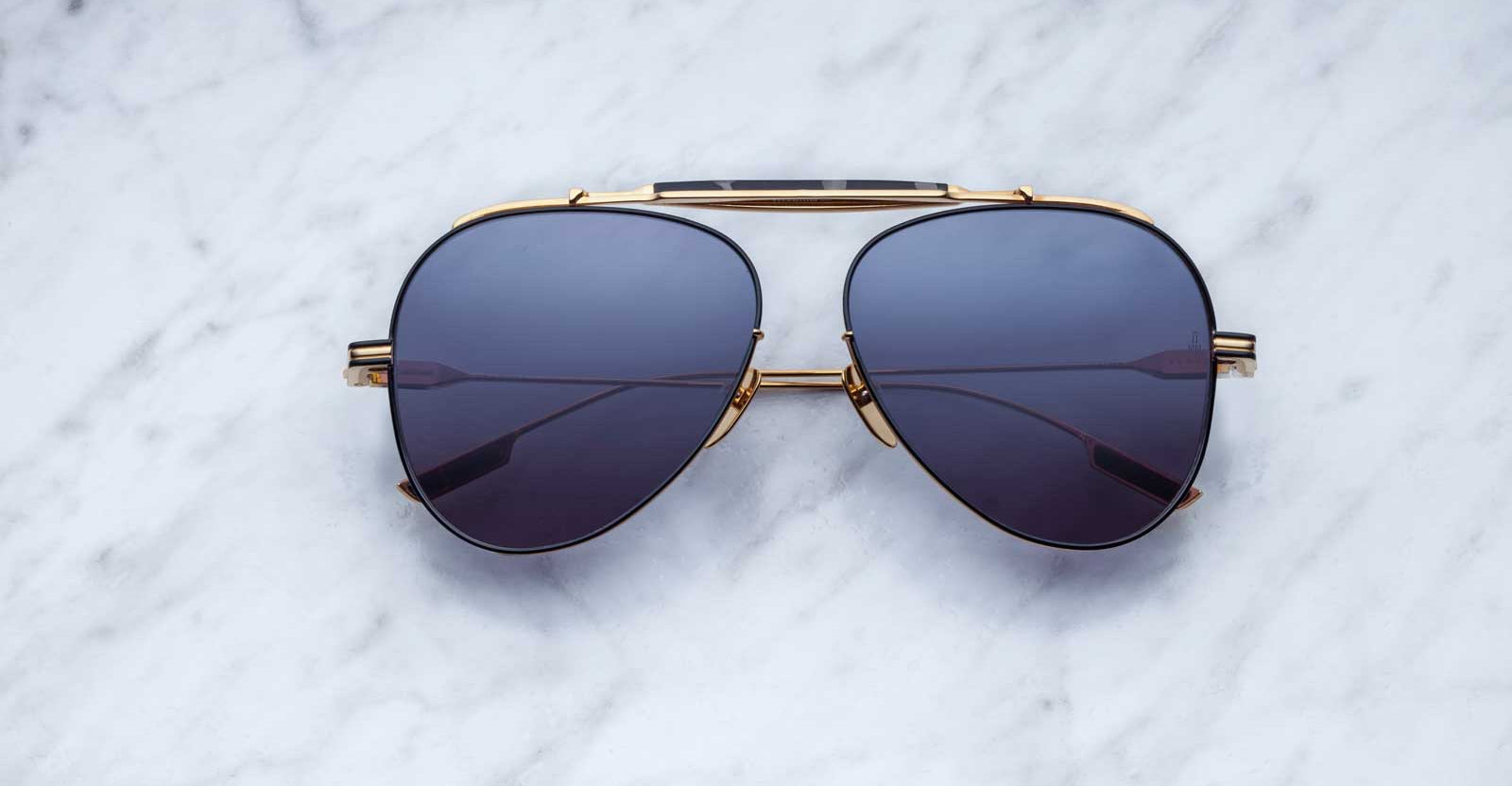 Jacques Marie Mage Cochise aviator style sunglasses in colorway JPS