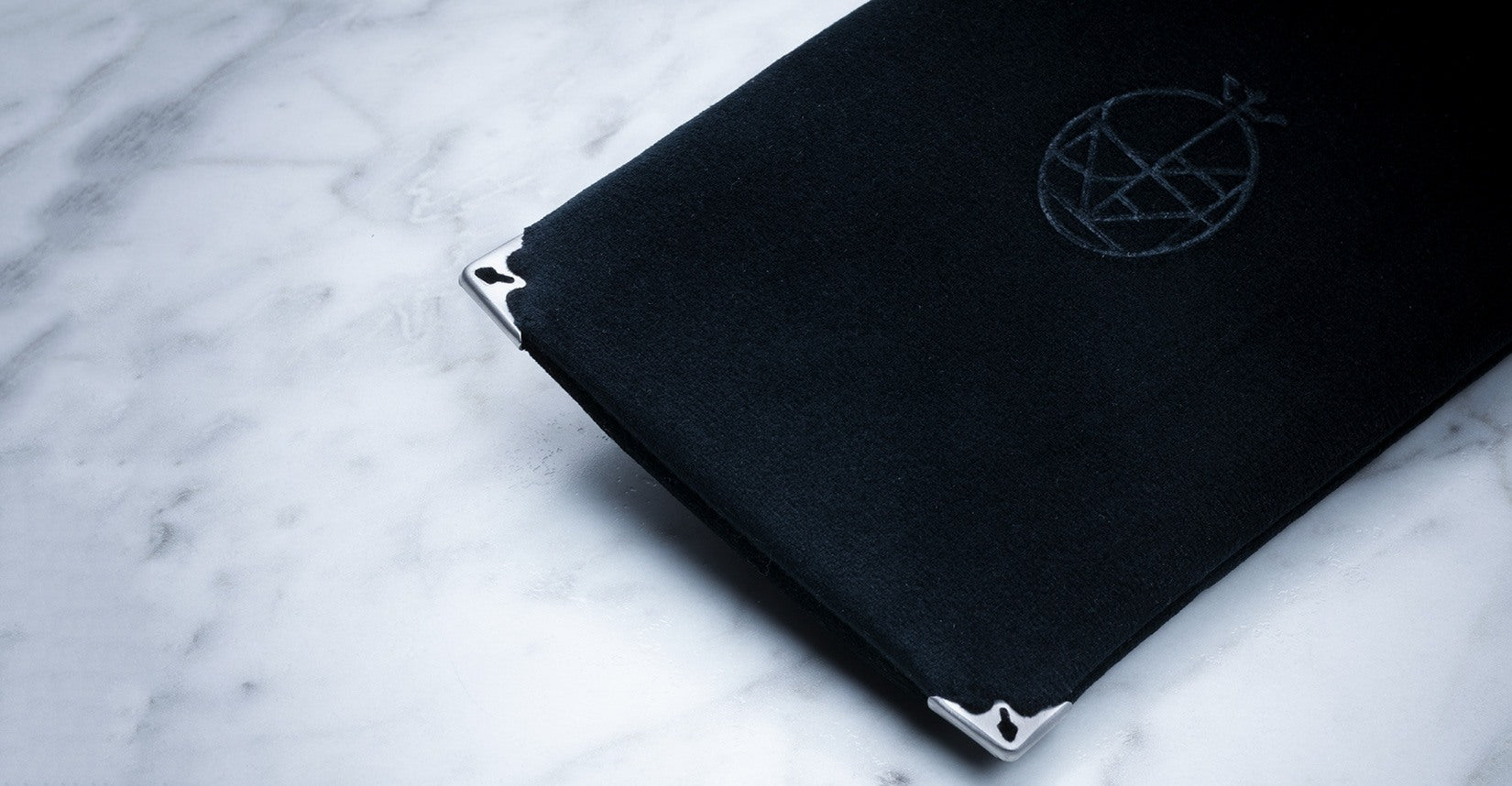 Jacques Marie Mage Soft Velvet Pouch in Black JMM-ACCS-014