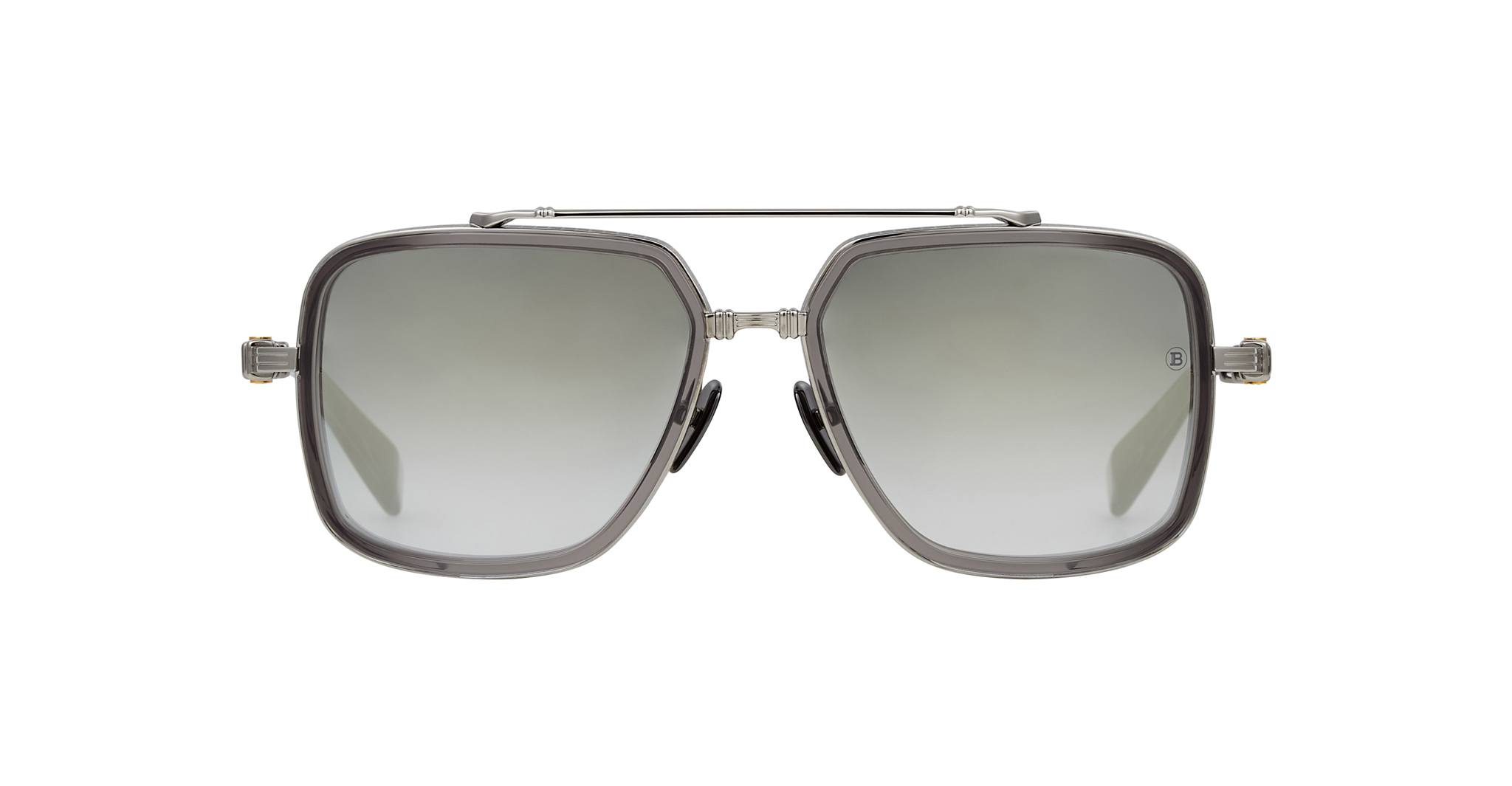 Balmain Officer in Black Palladium and Crystal Grey BPS-108B-58