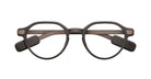 Even Realities G2 A Smart Glasses eyeglasses, round black thick frames with wide arms, front view.