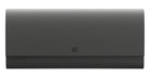 Even Realities G2 A Clip-On wallet, rectangular and dark gray, closed with embossed logo centered, shown from top view.