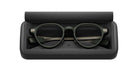 Even Realities G2 A Smart Eyeglasses in an open hard case, top-down view showing glasses securely positioned inside.