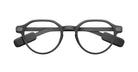 Even Realities G2 A Smart Glasses eyeglasses, matte black round frames with Bluetooth speakers, front view.