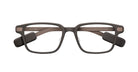 Even Realities G2 B Smart Glasses, matte black eyeglasses with thick temples, shown from the front angle.