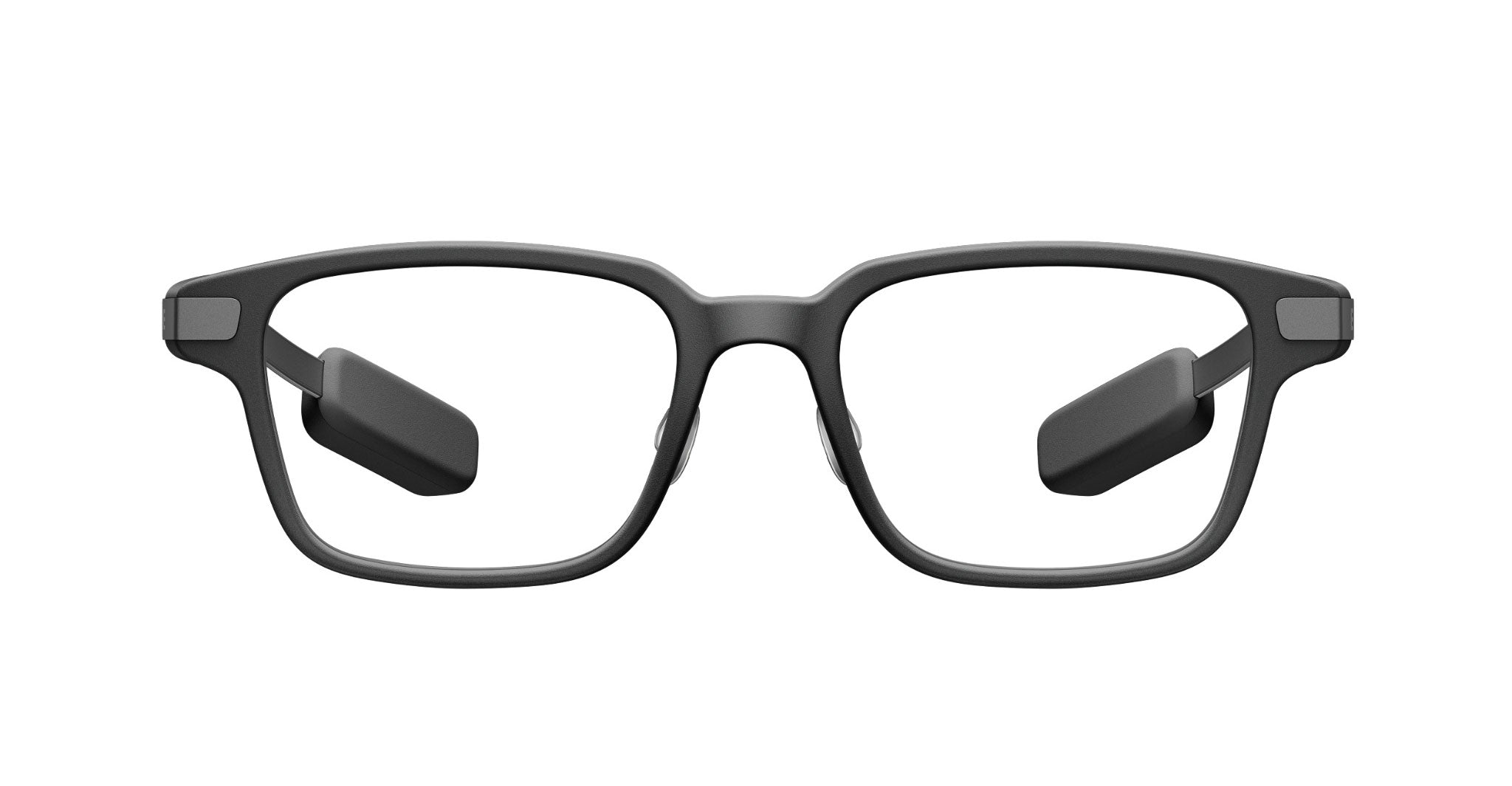 Even Realities G2 B Smart Glasses eyeglasses with thick black rectangular frame, front angle view, designed for comfort and durability.