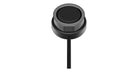 Even Realities R1 Ring wireless charging pad in black with attached cable, top view, by Even Realities.