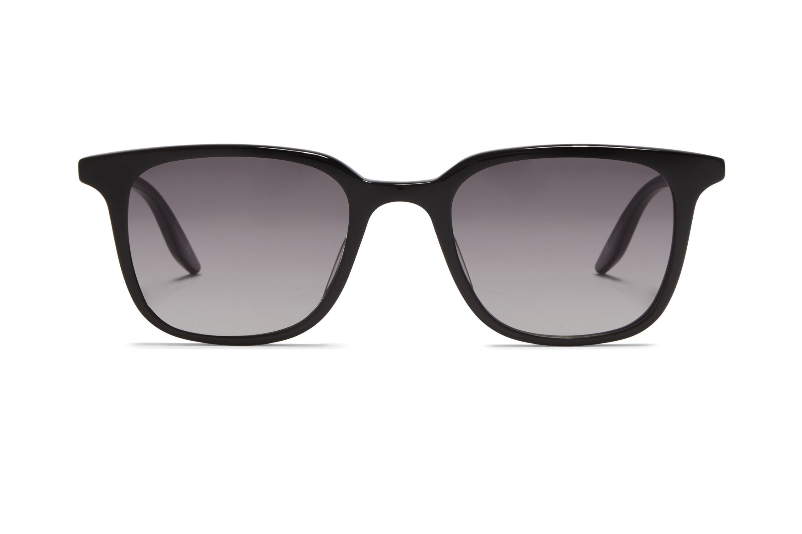 Black square-framed sunglasses with dark tinted lenses, displayed on a white background.