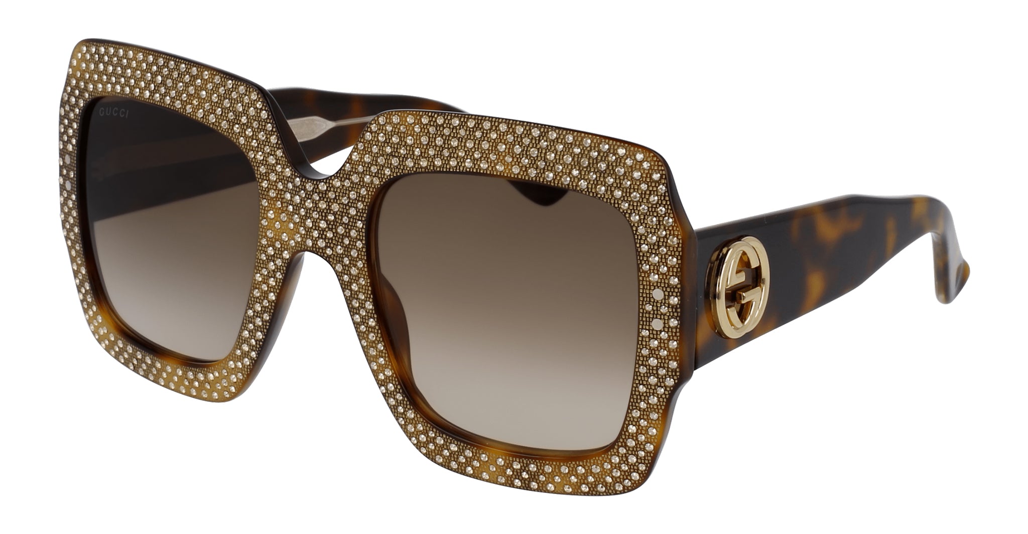 Gucci GG0048S Sunglass in Havana GG0048S-002