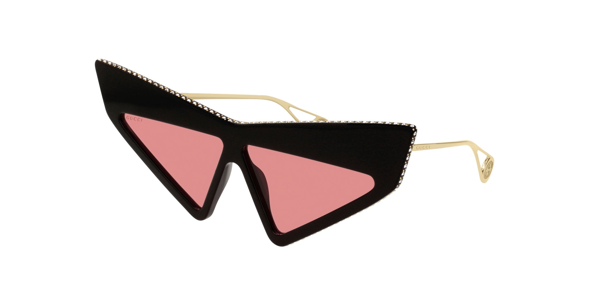 Gucci GG0430S in Black and Yellow Gold GG0430S-001