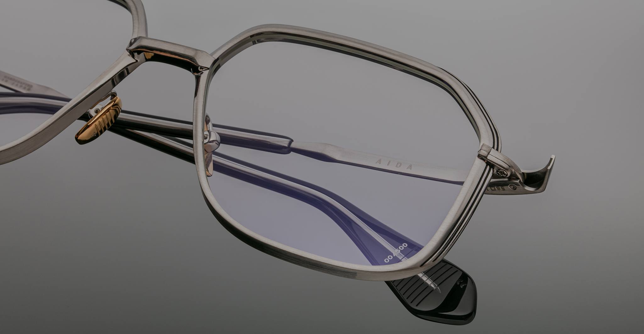 Jacques Marie Mage Aida in Silver Optical JMMIDRX-41