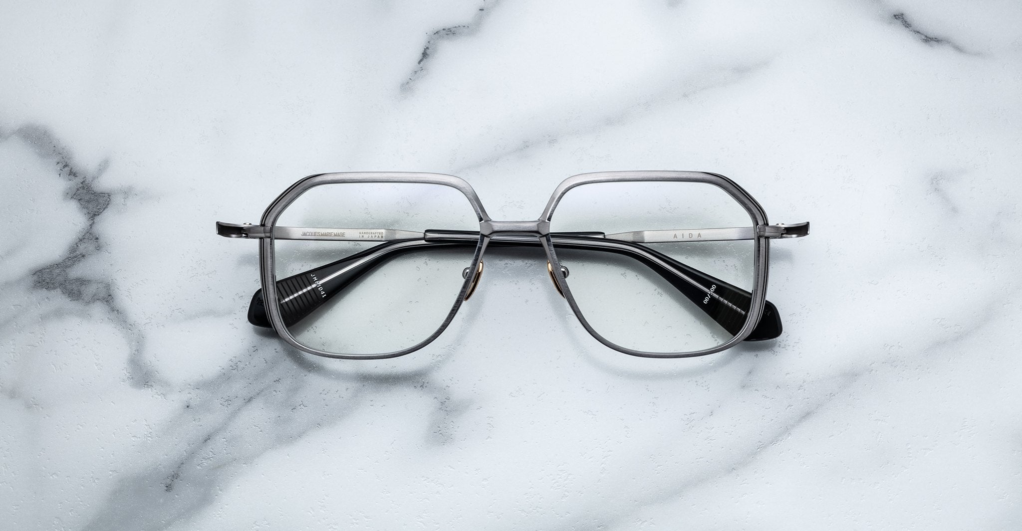 Jacques Marie Mage Aida in Silver Optical JMMIDRX-41