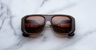 Jacques Marie Mage Alfie sunglasses with tinted lenses, front view showing modern frame design.