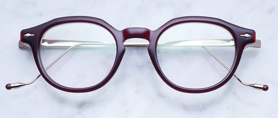 Jacques Marie Mage Angeli style eyewear in Burgundy