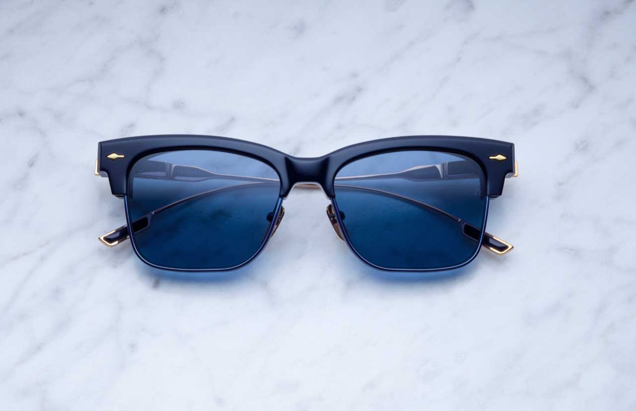 Jacques Marie Mage Apache style sunglasses in Marine
