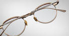 Detailed view of the back of the Jacques Marie Mage Archibald Optical Glasses in Altan Colorway