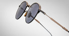 Detailed view of the profile of the Jacques Marie Mage Archibald Sunglass in CIA Colorway