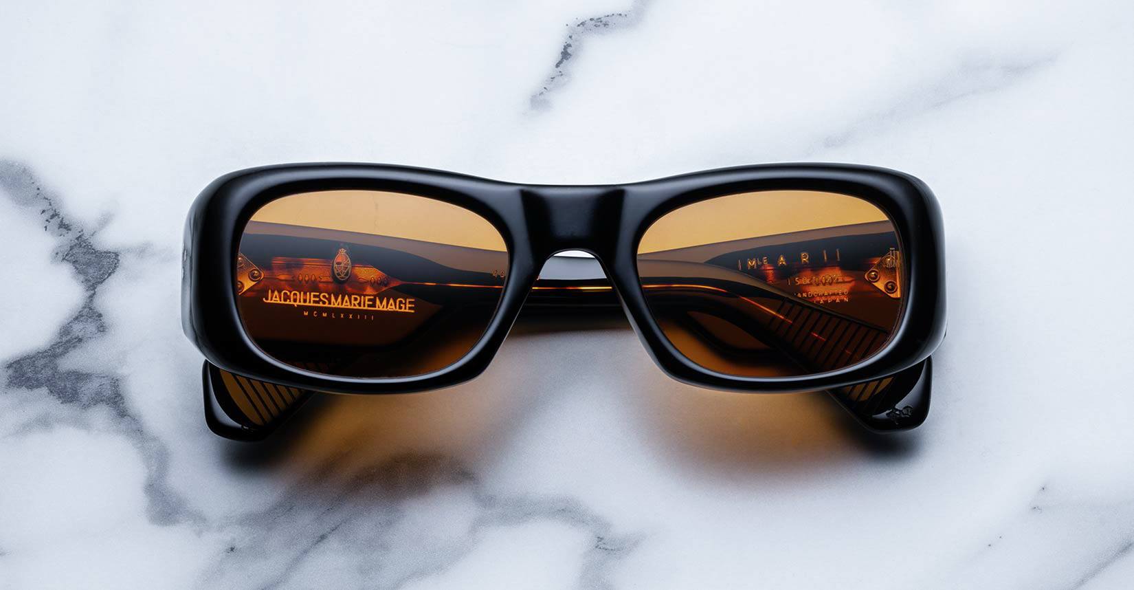 Jacques Marie Mage Ari sunglasses in black available at Dan Deutsch Optical Outlook