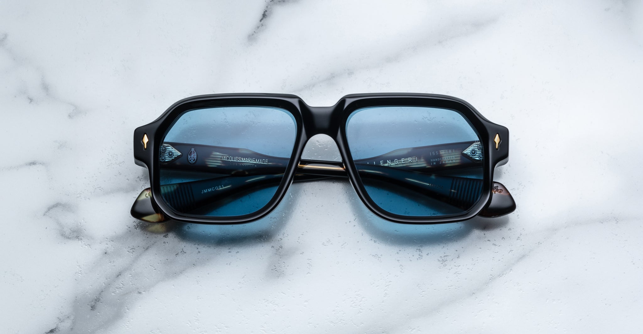 Jacques Marie Mage Challenger Sunglass in Noir JMMCG-01