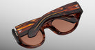Jacques Marie Mage Clyde 2.0 in Bourbon brown acetate sunglasses detailed back view